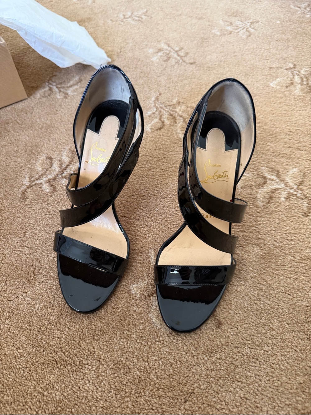 Christian Louboutin World Copine 100 Patent Black